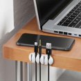 thumbnail image 4 of 2 cable clips, each can hold 5 cables, 4 of 4