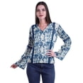thumbnail image 1 of Moomaya Kurta Col Kurta Dentelle Détails Imprimé Manches Longues Tunique, 1 of 5