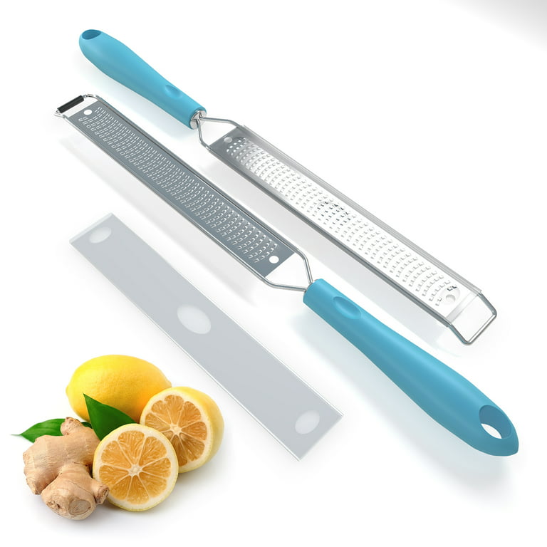 Ourokhome Cheese Grater Lemon Zester - Long Stainless Steel Zester for  Parmesan Cheese, Chocalate, Citrus, Ginger, Coconut, Lemon, Fruits,  Dishwasher