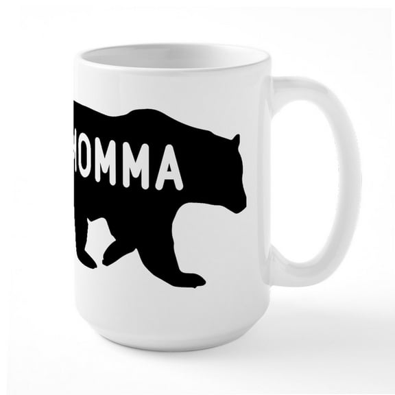 CafePress - Momma Bear Large Mug - 15 oz Ceramic Large White Novelty Mug