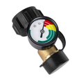 thumbnail image 2 of pitrice Brass Propane Tank Adapter Pressure Meter Gauge Grill BBQ RV Gas Tank Valve, 2 of 8