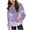 Purple, variant on Mercatoo Girls Oversized Ho𝐨die Sweatshirts Velour Casual Long Sleeve Cute Lightweight Pullover Tops with Pocket Kids Solid Sweatshirt