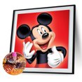 thumbnail image 2 of Cuadros Decorativos Pintura de diamante redondo de Mickey Mouse de dibujos animados DIY Likrtyny embutido en tela, 2 of 9