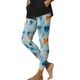 thumbnail image 3 of Visit the JURANMO Store Women Fashion Leggings Heart Print Valentine's Day Holiday Tight Pants Cute Casual Valentines Legging Light Blue M, 3 of 10