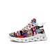 thumbnail image 1 of Zapatillas planas para hombre y mujer, deportivas de baile, estilo rock, para correr, con cordones, de malla, hechas a medida, color blanco, 1 of 6