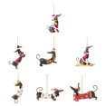 thumbnail image 6 of DYIOO Dachshund Pendant -Christmas Tree Pendant Craft - Acrylic Funny Dog Car Pendant Hanging Craft Supplies- Creative Christmas Decorations For Festive Atmosphere - 1Pac, 2.36 * 0.3 9* 0.1Inch, 6 of 7