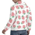 thumbnail image 6 of Naloa Strawberry Men's Casual Hooded Collar Drawstring Hoodies Pullover Sweatshirts Casual Long Sleeve Shirts-3X-Large, 6 of 7