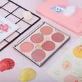 thumbnail image 1 of Powder Blush,6 Toned Blusher Palette,Mix Match Shades, Delicate Powder,Easy to Apply, Longlasting Waterproof Sweatproof Cosmetic, 1 of 8