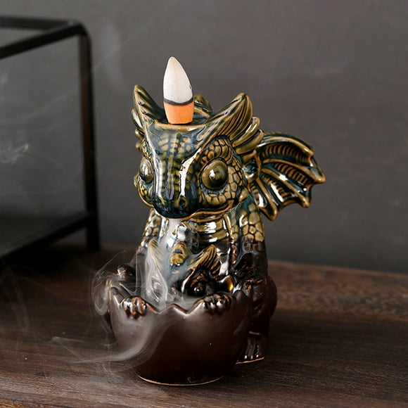 Suncoda Incense Burner, Incense Waterfalls, Incense Cones Beautiful Scenery Backflow Insense Metal Incense Aromatherapy Ornament Home Yoga Decoration