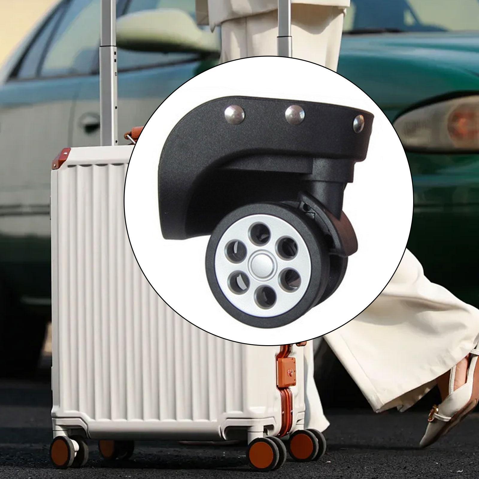 2 Pieces Luggage Wheels Suitcase Casters Replacement Parts 360 Swivel for Travel Trolley Case Repair