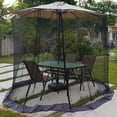 thumbnail image 4 of Filet de Parapluie Extérieur pour Patio, Filet Anti-Insectes, Fermeture Éclair Réglable, Écran Anti-Insectes pour Table de Jardin, 4 of 7