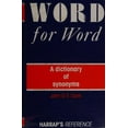 thumbnail image 1 of Pre-Owned Word for Word : A Dictionary of Synonyms (Paperback) 9780245546389, 1 of 1