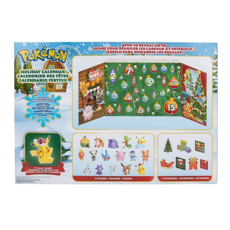 pokmon holiday calendar 2022 card list TCG: Calendar, from 6 Years (8 Foil Promo Cards, 6 Booster Packs and More) Toys With its colourful and playful design Holiday Calendar 2022 Pokemon Card