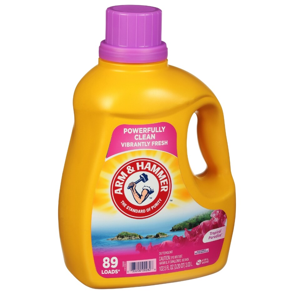 ARM & HAMMER Liquid Laundry Detergent Tropical Paradise (Pack 3) - 267 Loads, 307.5floz