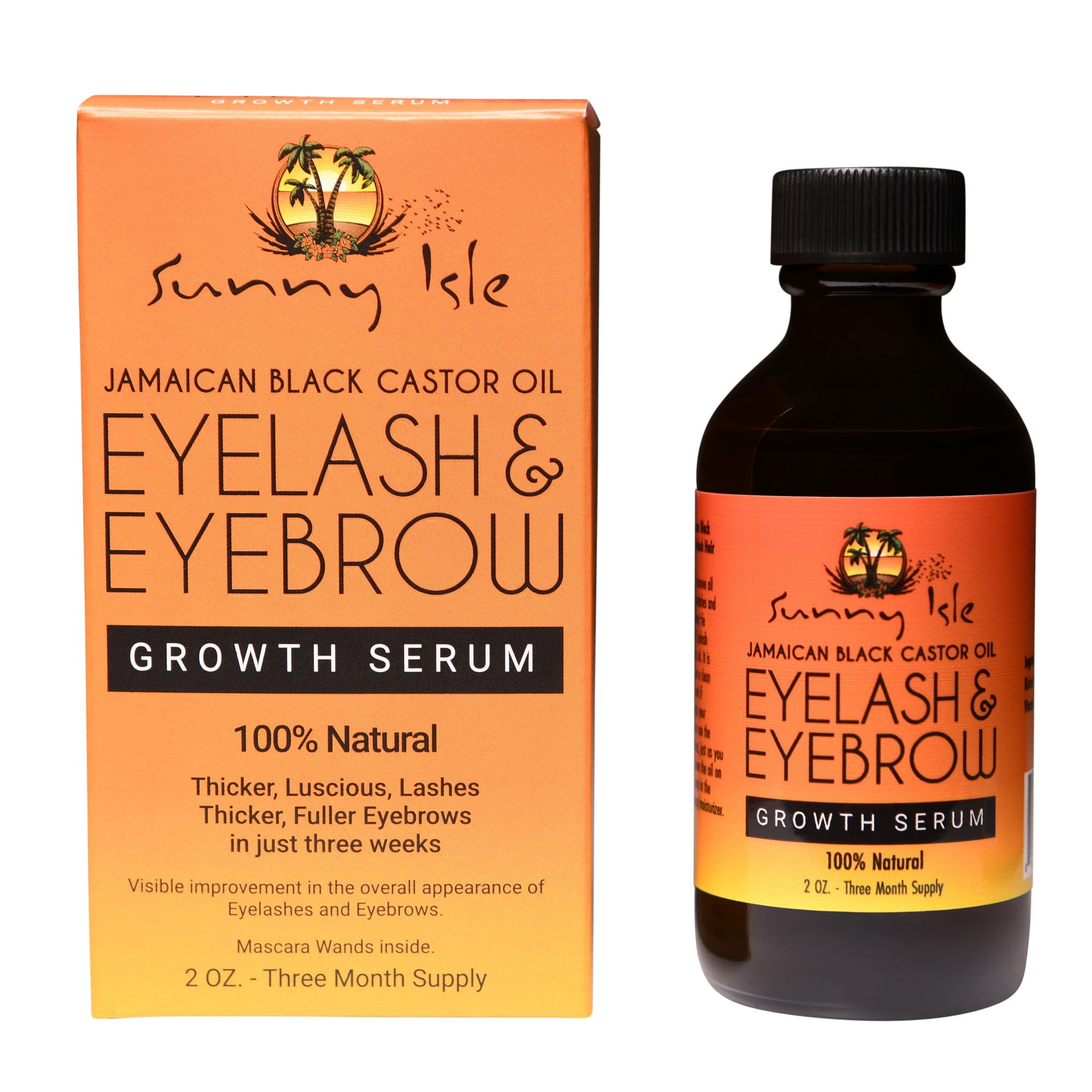 Sunny Isle Jamaican Black Castor Oil Eyelash And Eyebrow Growth Serum