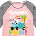 thumbnail image 3 of Little Tikes - Summer Fun - Beach Day - Toddler & Youth Girls Raglan Graphic T-Shirt, 3 of 4