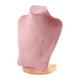 thumbnail image 2 of Exhibidor de collares, cadena, busto, soporte, presentación, adorno, elegante maniquí Terciopelo rosa de 23 cm, 2 of 9