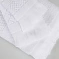 thumbnail image 6 of BNM Cotton Geometric Soft Hand Towel Set of 6, White, 6 of 11