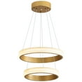 thumbnail image 4 of Deyidn 12.6 Inch 2-Light Adjustable Gold Ring Chandelier with Integrated LED, Modern Dimmable Pendant Light Fixture for Dining Room, Kitchen Island, Living Room, 4 of 9
