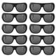 thumbnail image 1 of Gafas de protección de seguridad, 10 Uds., a prueba de viento, a prueba de arena, gafas protectoras para trabajo de soldadura (lente gris), 1 of 10