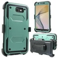 thumbnail image 3 of for Samsung Galaxy J7 V J7 PERX case Phone Case 360° Cover Screen Protector Clip Kick Stand Holster Hiking Shock Bumper Teal Black, 3 of 4
