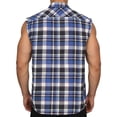 thumbnail image 6 of Chiccall Flannel Plaid Sleeveless Shirts for Men Casual Button Down Western Muscle Vest with Pocket, 6 of 8