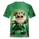 thumbnail image 3 of Tops para hombre, blusas y camisas de cuello redondo y manga corta para hombre. Top estampado de manga corta de San Patricio para hombre. Top/camisa de cuello redondo y manga corta para hombre. Tops p, 3 of 4