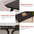 thumbnail image 4 of 5 Pcs Kitchen Table Set, Dining Table Set for 4, Rectangular Dinging Room Table with Soft Cushioned Chairs, Breakfast Nook, Modern Table Set for Small Places, Apartment, 4 of 7