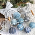 thumbnail image 2 of Twfbrm Christmas Ball Ornaments,Sequin Christmas Ball Decorations Shatterproof Xmas Tree Ornaments Glitter Xmas Ornaments Plastic Hanging Pearl Balls for Xmas Trees,Holiday Party (80mm/3.14",6ct), 2 of 5