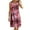 Red, variant on Plus Size Dresses for Curvy Women Women's Round Neck Sleeveless Gradient Tie Dyed Beach Dress