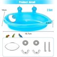 thumbnail image 3 of Bird Bath Box for Various Parrot Birds, Portable Parrot Hanging Bathroom Encourages Cleaning, Translucent Plastic Construction for Close Monitoring, Durable and Non-Toxic Design, 3 of 5