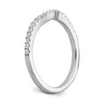 thumbnail image 6 of 14K White Gold Ring Band Wedding Diamond Round , Size 6, 6 of 6
