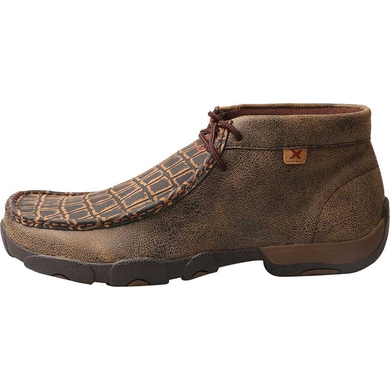 Twisted X Boots (DS)Men`s Chukka Driving Moc Caiman Print  display picture 3