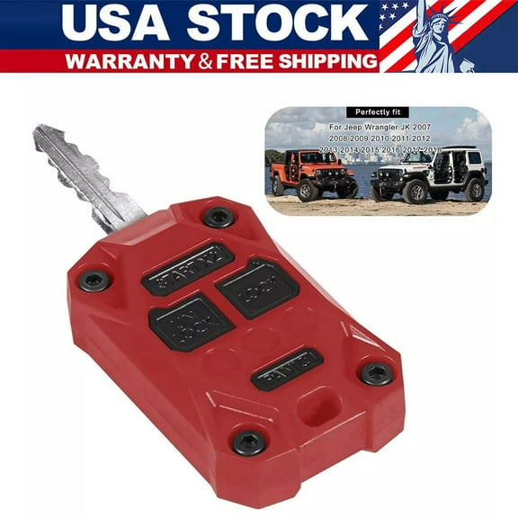 Car Key Case Cover Fob for Jeep Wrangler JK 07-2018 Plastic Shell Protector US