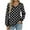 Black, variant on ModaVoyage Black & White Polka Dot Long Sleeve Blouse – V-Neck Feminine Top (Flowy Fit, Retro-Inspired Design)