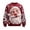 2Red, variant on Xijirk Kids Crew Neck Sweatshirt Sleeping Cat 3D Graphic Print Long Sleeve Pullover with Christmas Stocking Bow Pine Cone and Snowflake Detail for Christmas Holiday Party Outfit