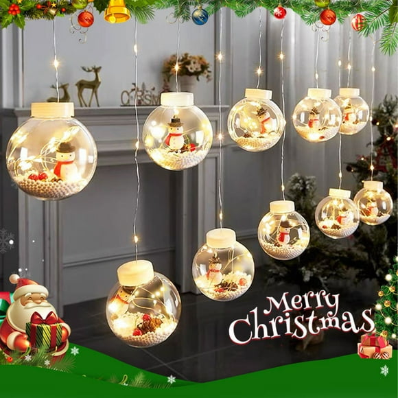 kkbbma Deals Of The Week Christmas Window String Lights - Led Copper Wire Lights Wishing Window Models Room Decoration Flashing Wishing Decorative Lights Christmas Curtain Lights