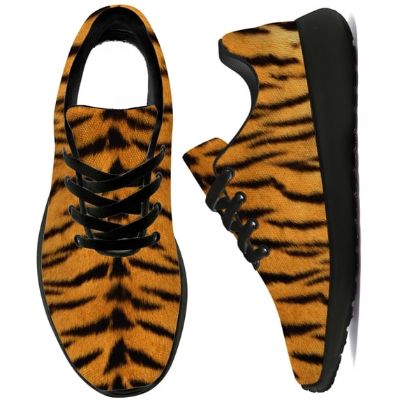 Uminder Mens Running Shoes Tiger Sneakers Black Shoes Size 8