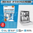 thumbnail image 6 of Active Dishwasher Detergent Booster and Rinse Aid Citric Powder for Hard Water, 2 lbs, 64 Uses, 6 of 7