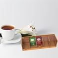 thumbnail image 2 of Advancent Caja de té de bambú con tablero acrílico transparente para una selección cómoda de tés. Caja de embalaje de té de madera. Almacenamiento y organización del hogar, 2 of 4