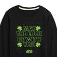 thumbnail image 3 of Star Wars - St. Patrick's Day May Luck Be With You - Toddler And Youth Long Sleeve Graphic T-Shirt, 3 of 5