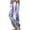Purple, variant on Njagoc3 Spring/Fall Essential: Womens Printed Elastic Waist Pants - Straight Leg Design 9/10 & Full Length Soft Fabric All-Day Comfort