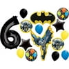 Batman In Action Party Supplies 6th Birthday Balloon Bouquet Decorations