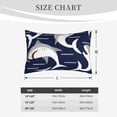 thumbnail image 6 of Bingfone Angry Shark Standard Size Pillowcase, Long Staple Pure Cotton Envelope Closure Pillow Cover,16"X24", 6 of 9
