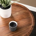 thumbnail image 2 of Solid Wood Round End Table, Complementing Modern Decor Table With And An Elegant Iron For Look, 2 of 4
