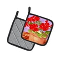 thumbnail image 2 of Carolines Treasures RDR2004PTHD Flower - Geranium Pair of Pot Holders, 7.5HX7.5W, Multicolor, 2 of 3