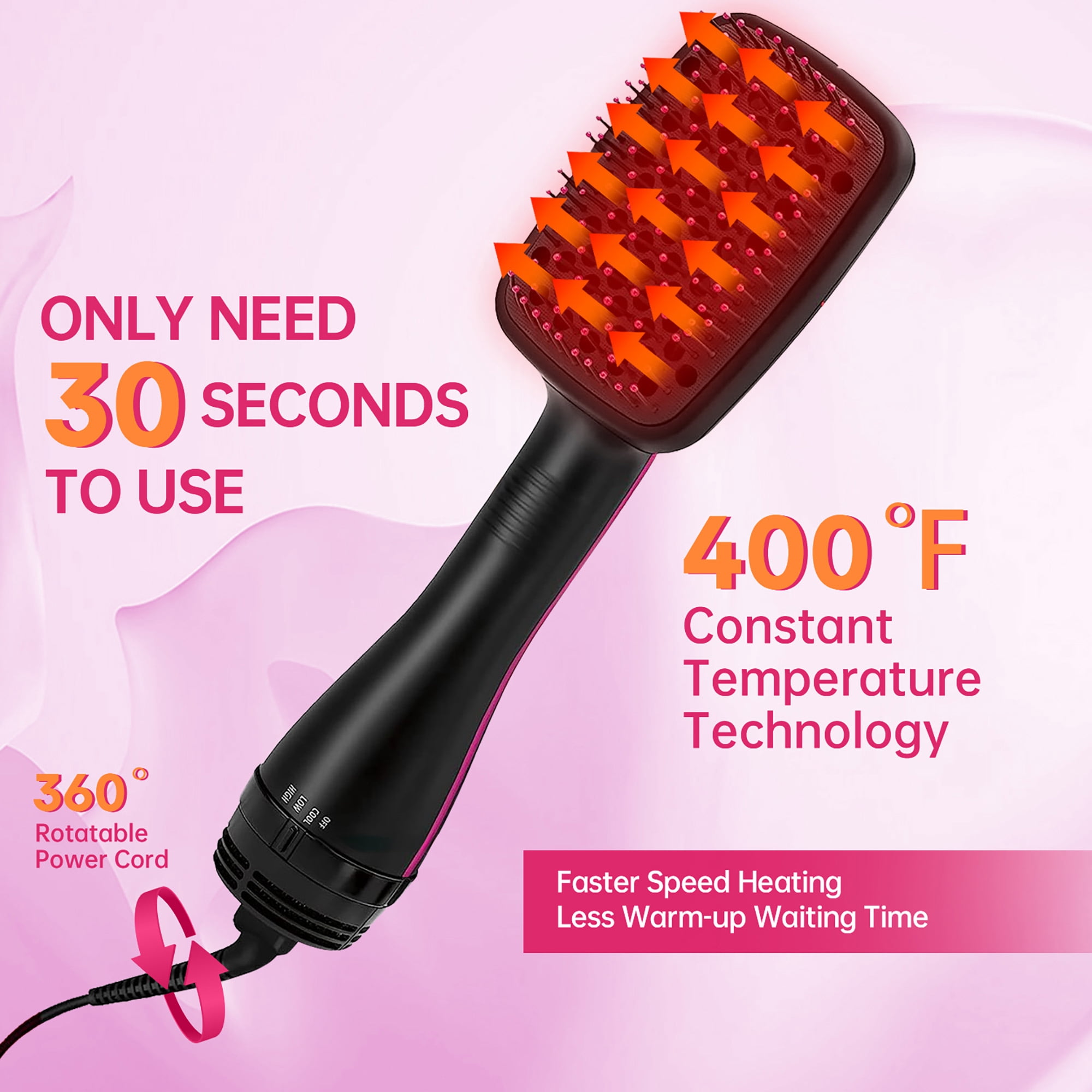 Morfone Hair Dryer Brush Volumizer with Ionic Technology photo 3