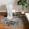 thumbnail image 1 of Unique Loom 3151807 8 x 8 ft. Geometric Trellis Frieze Round Rug, Multi Color, 1 of 15