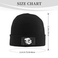 thumbnail image 3 of ZICANCN Romantic Love Skeleton Print Knit Beanie Hat, Winter Cap Soft Warm Classic Hats for Men Women, Black, 3 of 8