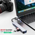 thumbnail image 4 of EIGTHTAIL 8 in 1 USB C Hub Splitter  4 USB Ports  1 USB-C Jack  TF/SD Card Reader  3.5mm Audio Output Compatible with MacBook Pro  iPad Pro Laptops, 4 of 8